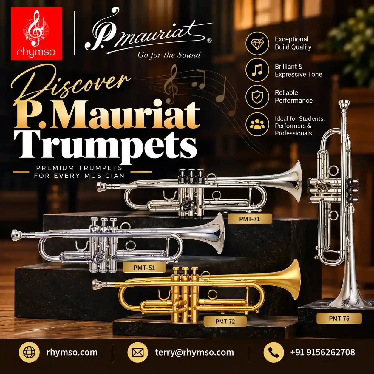 Discover P. Mauriat Trumpets at Rhymso